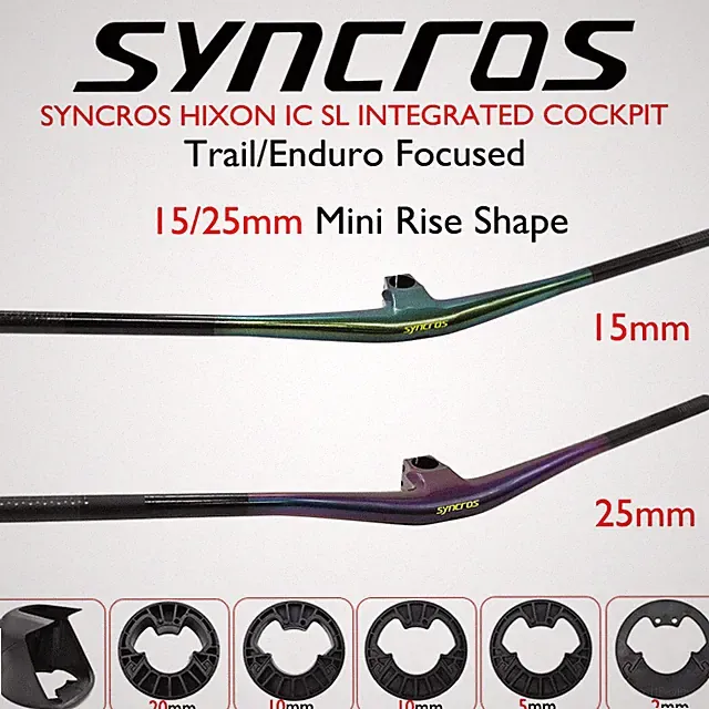 15/25mm Rise IC SL INTEGRATED Carbon Mountain Handlebar for Cross-country 28.6mm