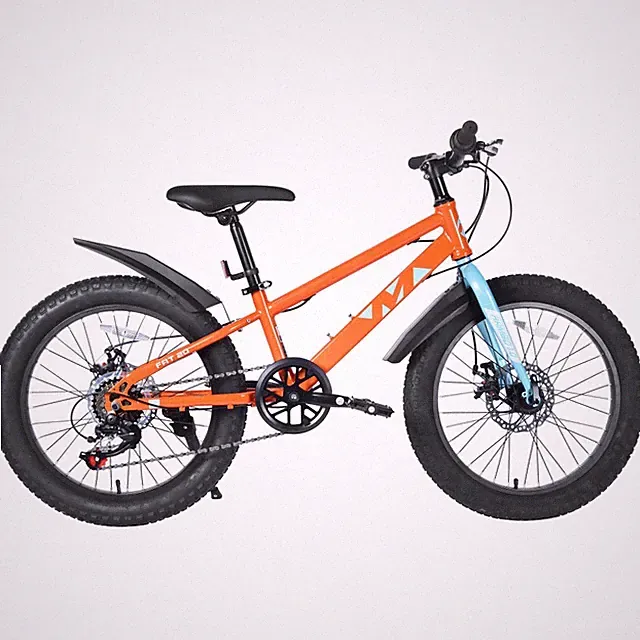 20 Inch 7 Speeds Mountain Bike Fat Tire Bicycle for Kids with Dual Disc Brakes