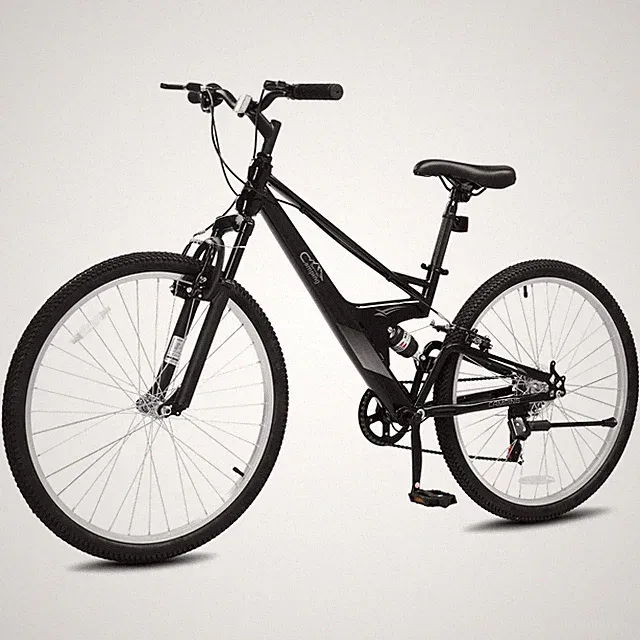 26 inch 7 Speed Mountain Bike for Adult, Dual MTB High Carbon Steel Frame