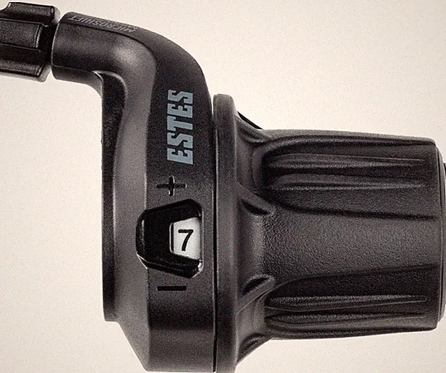 microSHIFT Estes Light Action 7-Speed Twist Shifter for MTB, Ultralight