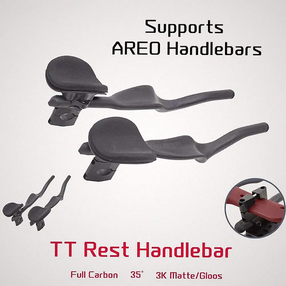 Road Bike Triathlon Time Trial 3K Full Carbon Rest TT Handlebar Matte/Glossy