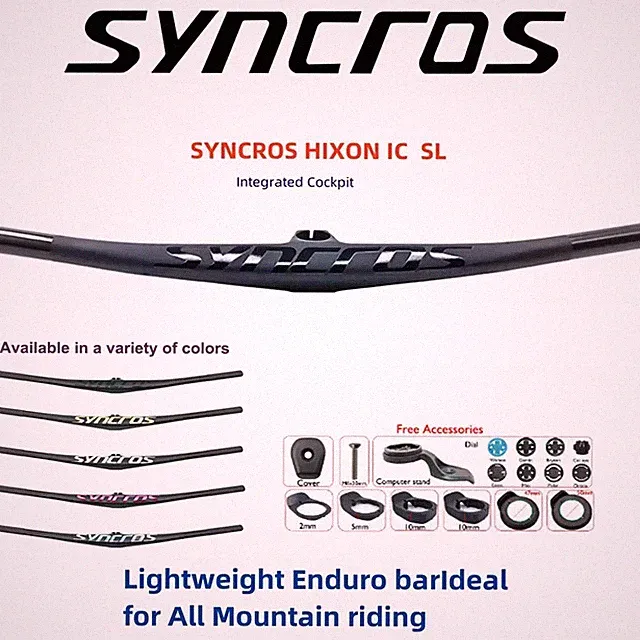 SYNCROS Carbon Bike Integrated MTB Handlebar Lightweight Enduro Bar With Gasket